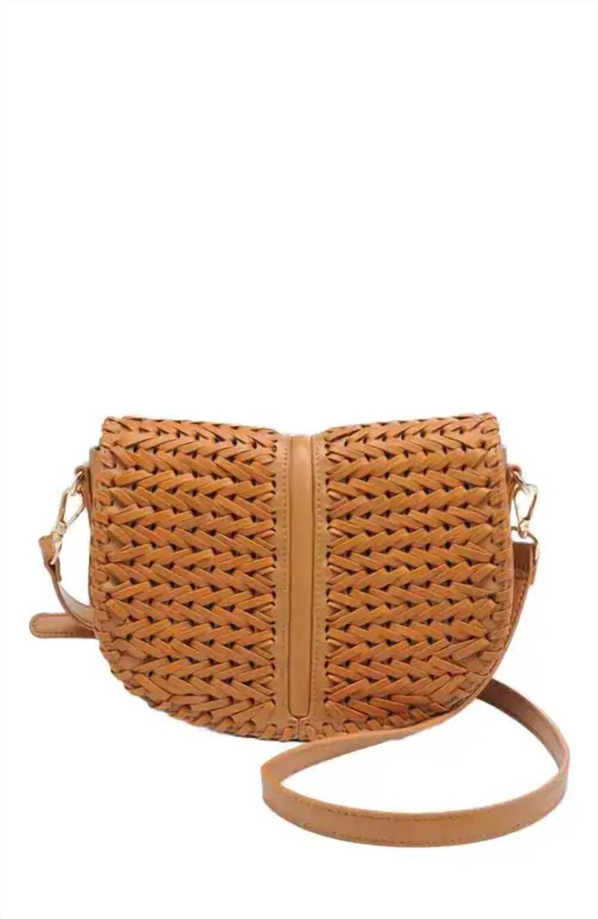 NEW MODA LUXE women's cecillia crossbody bag in tan